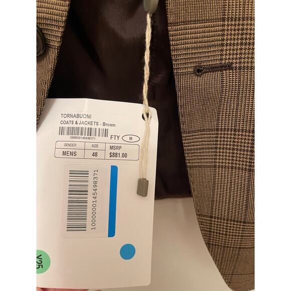 Tornabuoni Brown “The Suit” Coat, NWT, size: 48 Italian - Picture 9 of 9